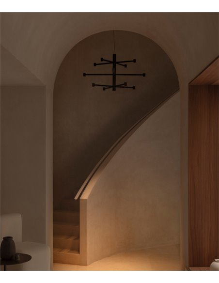 Lámpara colgante Art Chandelier - Arkoslight - Lámpara minimalista de 3 alturas
