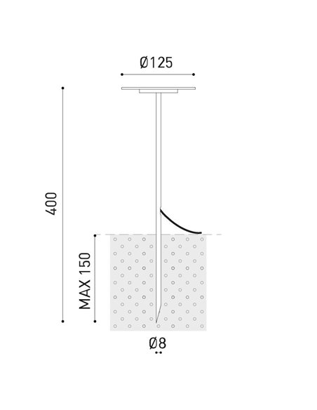 Lámpara baliza de exterior Yoru Spike - Arkoslight - Lámpara con estaca, IP65