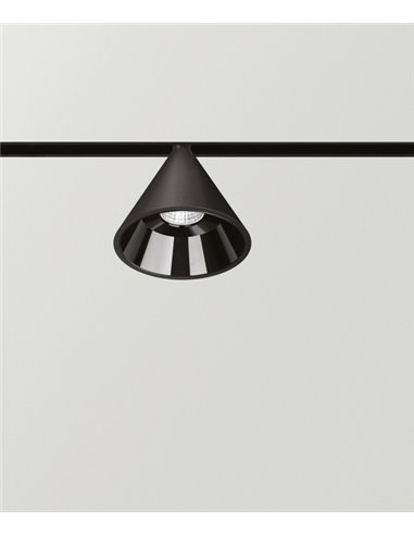 Lámpara de carril Wiz 48V - Arkoslight - Pantalla cónica, LED Lámpara de carril Wiz 48V - Arkoslight - Pantalla cónica, LED