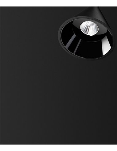 Lámpara de carril Wiz 48V - Arkoslight - Pantalla cónica, LED Lámpara de carril Wiz 48V - Arkoslight - Pantalla cónica, LED