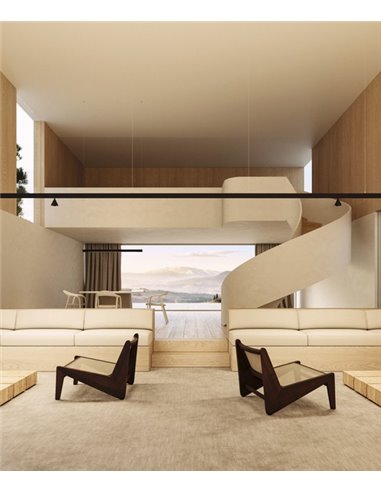 Lámpara de carril Wiz 48V - Arkoslight - Pantalla cónica, LED Lámpara de carril Wiz 48V - Arkoslight - Pantalla cónica, LED