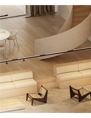 Lámpara de carril Wiz 48V - Arkoslight - Pantalla cónica, LED Lámpara de carril Wiz 48V - Arkoslight - Pantalla cónica, LED