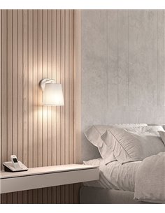 Aplique de pared Nemo - Novolux Lighting - Lámpara con pantalla de tela colgante