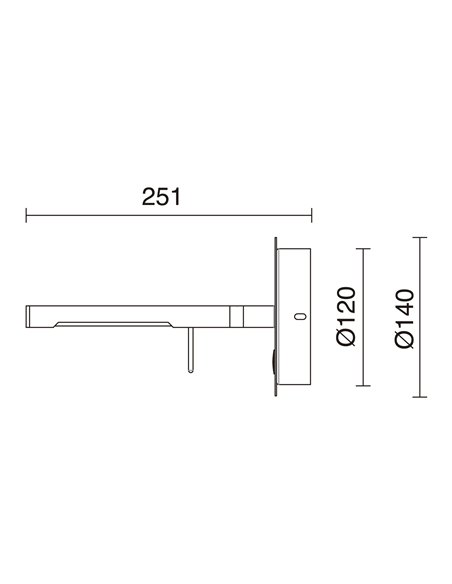 Aplique de pared Book - Novolux Lighting - Luz orientable LED