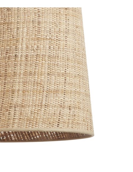 Colgante de techo Natural - Novolux Lighting - Lámpara boho chic con pantalla de mimbre