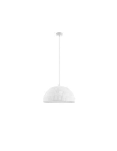 Colgante de techo Moln - Novolux Lighting - Pantalla de tejido sintético blanco