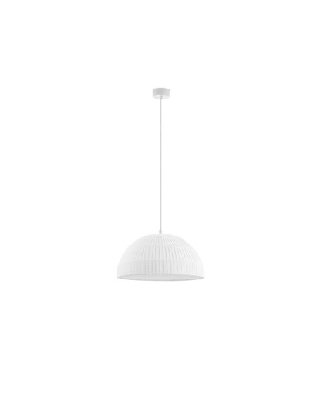Colgante de techo Moln - Novolux Lighting - Pantalla de tejido sintético blanco