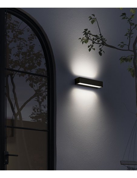 Aplique de pared de exterior Croma - Novolux Lighting - Uni/bidereccional emisión de luz