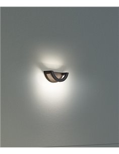 Aplique de pared de exterior Loop - Novolux Lighting - Diseño moderno en negro