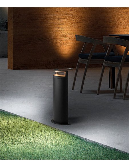 Baliza de exterior Loop - Novolux Lighting - Lámpara negra en 2 tamaños