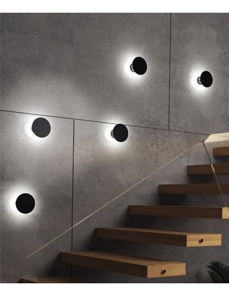 Aplique de exterior Duomo - Novolux Lighting - Lámpara minimalista circular antracita
