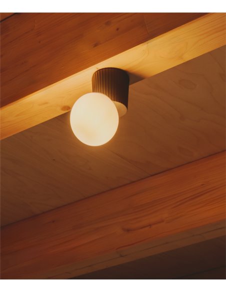 Lámpara de pared/techo Land - Milan - Lámpara de cerámica y vidrio soplado