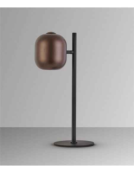 Lámpara de mesa Nimes - Schuller - Diseño moderno en negro y marrón