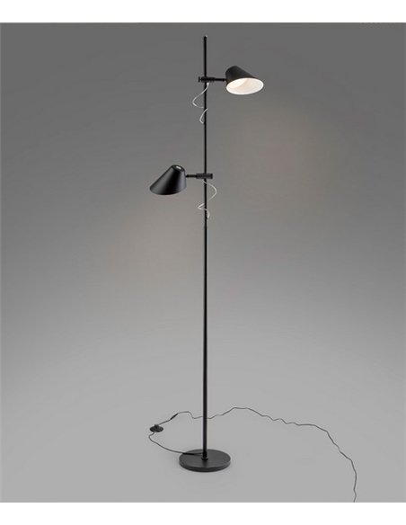 Lámpara de pie Esino - Schuller - 2 luces regulables en altura y orientables