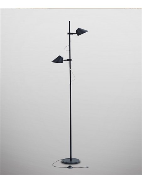 Lámpara de pie Esino - Schuller - 2 luces regulables en altura y orientables