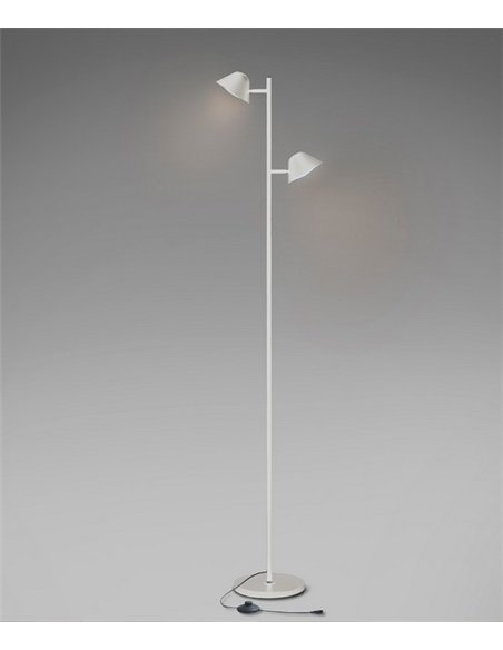 Lámpara de pie Taros - Schuller - Lámpara de lectura con luces orientable