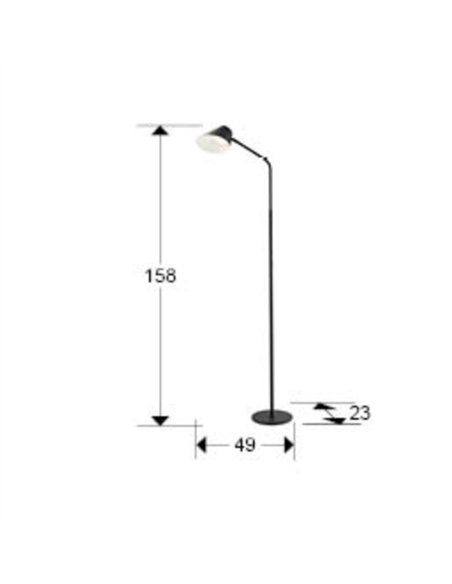 Lámpara de pie Esino - Schuller - Lámpara de pie arco, foco orientable