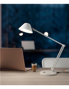 Lámpara de escritorio Taros - Schuller - Lámpara de estudio orientable, LED regulable