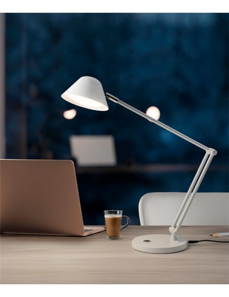 Lámpara de escritorio Taros - Schuller - Lámpara de estudio orientable, LED regulable
