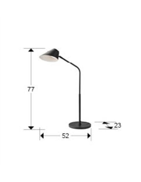 Lámpara de escritorio Esino - Schuller - Foco orientable, luz LED regulable