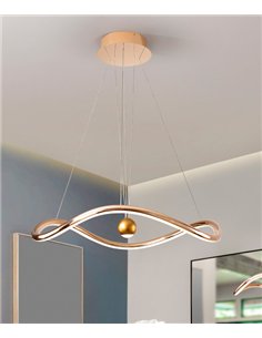 Lámpara colgante Romina - Schuller - Lámpara minimalista dorada