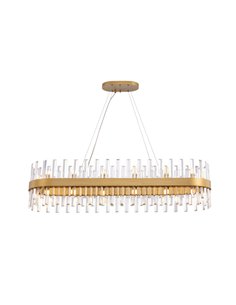 Lámpara colgante Grace - Schuller - Diseño ovalado, barras de cristal 2