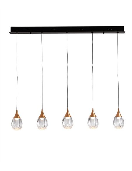Lámpara colgante Corina - Schuller - Lámpara lineal de 5 luces