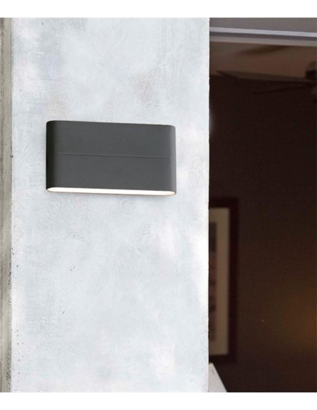 Aplique de Pared Exterior Aday - Faro - Led Gris Oscuro
