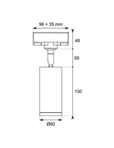 Foco de carril trifásico TL13 - Conalux - Lámpara orientable 2