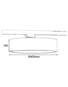 Lámpara de carril Tlmona - Conalux - Lámpara moderna en blanco o negro 2