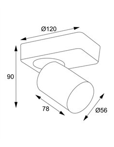 Plafón de techo 3021 - Conalux - Diseño lineal con varios focos orientables 2