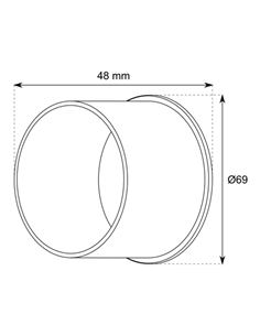 Cilindro blanco antideslumbramiento TL15 - Conalux 2