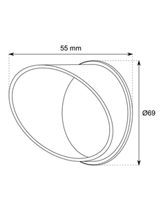 Bisel blanco antideslumbramiento para TL15 - Conalux 2