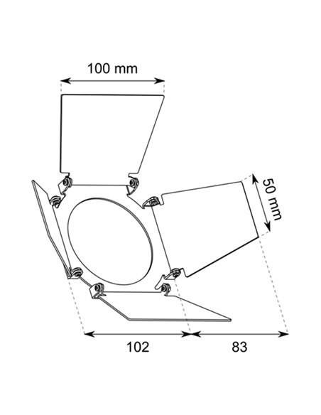 Aletas blancas antideslumbramiento TL15 - Conalux