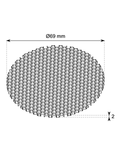 Rejilla panal negra para TL15 - Conalux 2