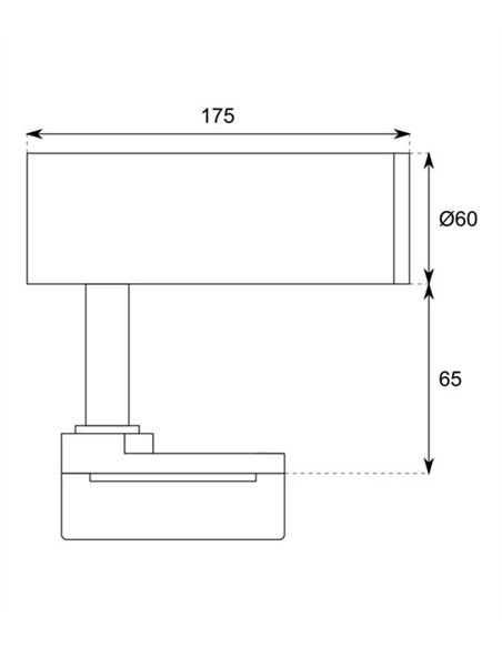 Foco de carril TL16 - Conalux - Lámpara orientable, LED regulable