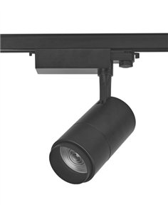 Foco de carril TLZ14 - Conalux - Lámpara orientable con zoom ajustable 15º-60º 2