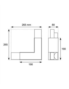 Conector de 90° modelo 6016 - Conalux 2