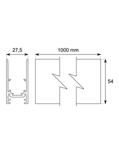Carril magnético de superficie Rac - Conalux 2