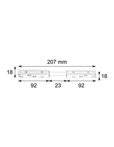 Unión para carril magnético R Unión - Conalux 2
