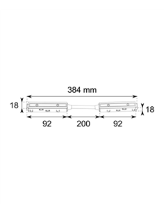 Unión curva para carril magnético - Conalux 2