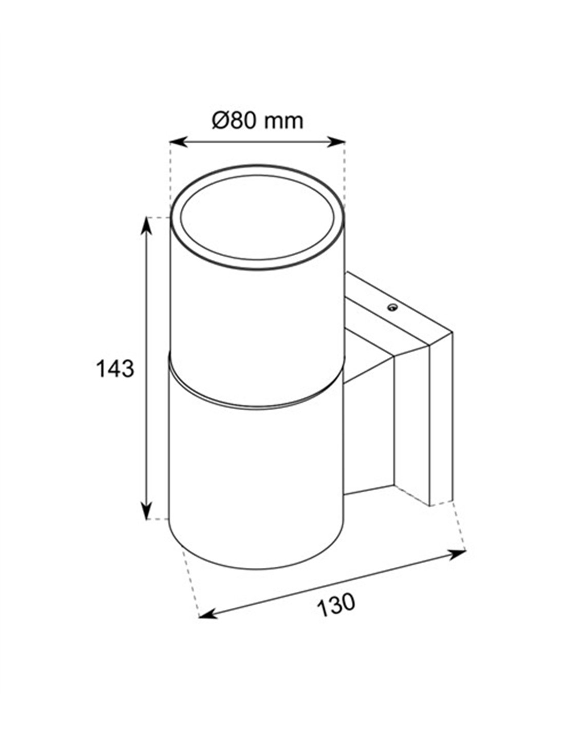 Aplique de pared 905 - Conalux - Lámpara de exterior tubular Aplique de pared 905 - Conalux - Lámpara de exterior tubular