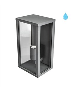 Aplique de pared exterior Candela - Conalux - Lámpara farol en antracita, IP44