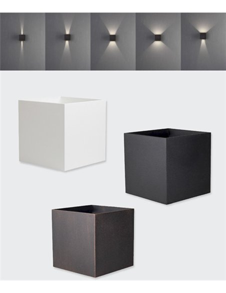 Aplique de exterior Cube - Conalux - Lámpara de pared cúbica Aplique de exterior Cube - Conalux - Lámpara de pared cúbica