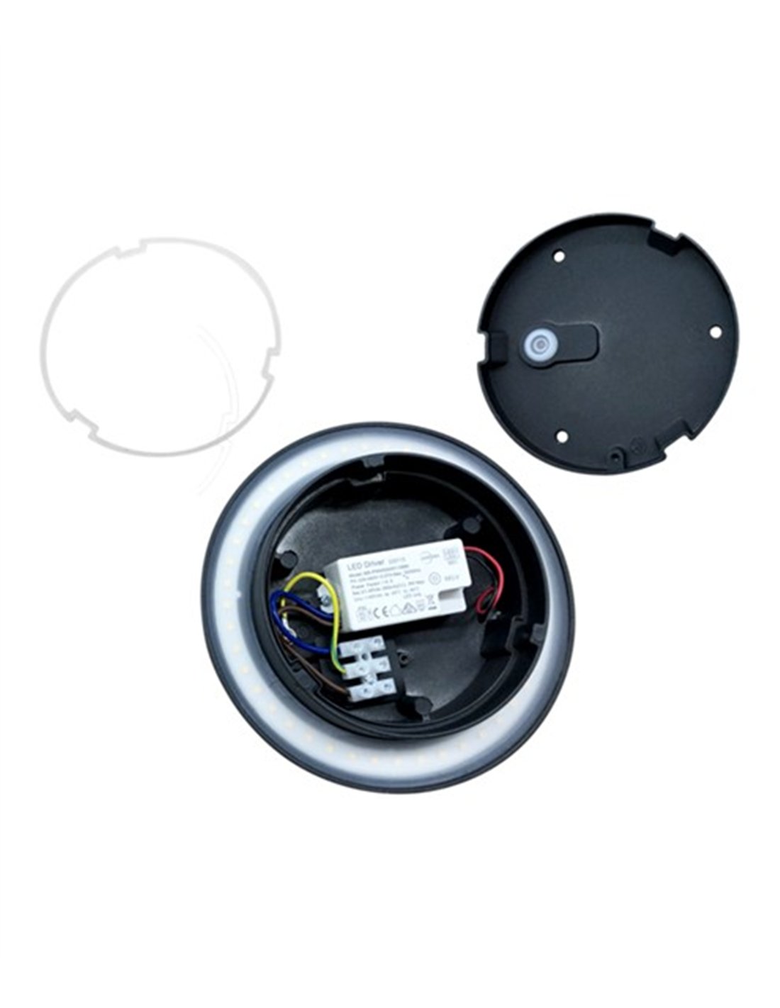 Aplique de pared de exterior Moon - Conalux - Lámpara minimalista redonda LED Aplique de pared de exterior Moon - Conalux - Lámpara minimalista redonda LED