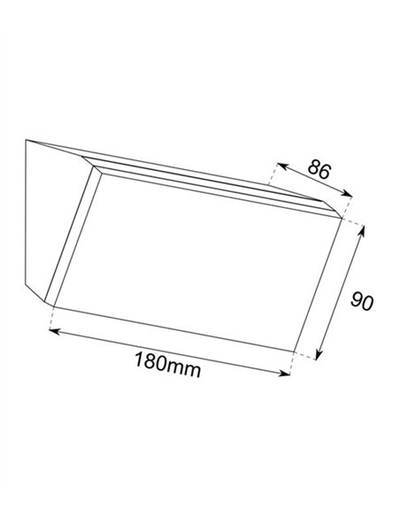 Aplique de pared Venice - Conalux - Lámpara de exterior LED, IP65 Aplique de pared Venice - Conalux - Lámpara de exterior LED, IP65