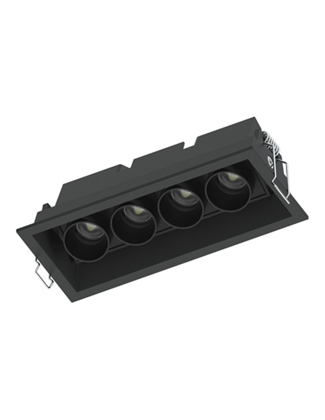 Lámpara de techo empotrable Hera S3-4 - Conalux - Foco basculante rectangular, acabado negro Lámpara de techo empotrable Hera S3-4 - Conalux - Foco basculante rectangular, acabado negro