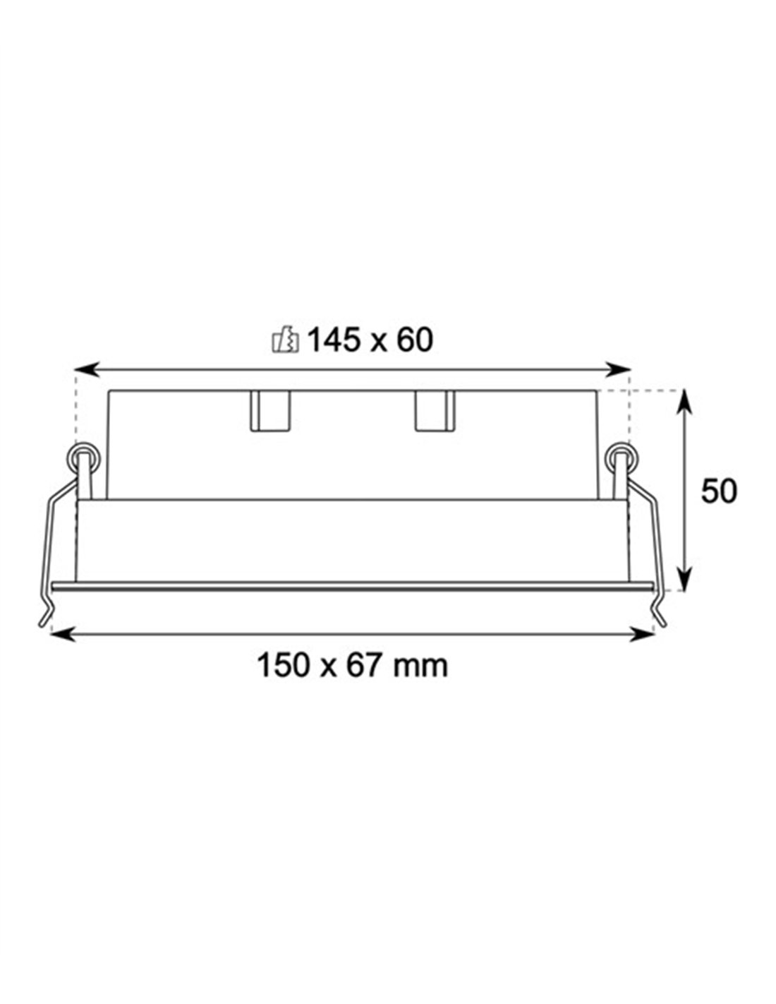 Lámpara de techo empotrable Hera S3-4 - Conalux - Foco basculante rectangular, acabado negro Lámpara de techo empotrable Hera S3-4 - Conalux - Foco basculante rectangular, acabado negro