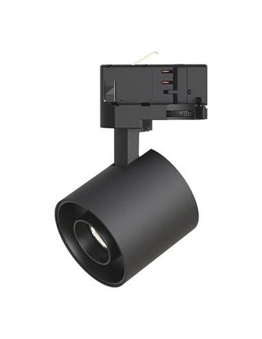 Foco para carril trifásico Hera - Conalux - Proyector orientable negro Foco para carril trifásico Hera - Conalux - Proyector orientable negro