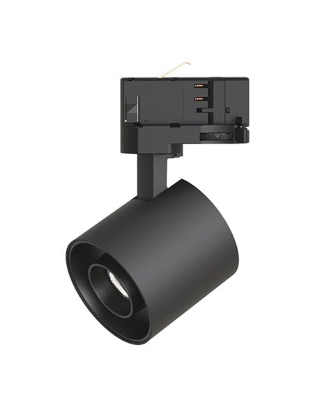 Foco para carril trifásico Hera - Conalux - Proyector orientable negro Foco para carril trifásico Hera - Conalux - Proyector orientable negro
